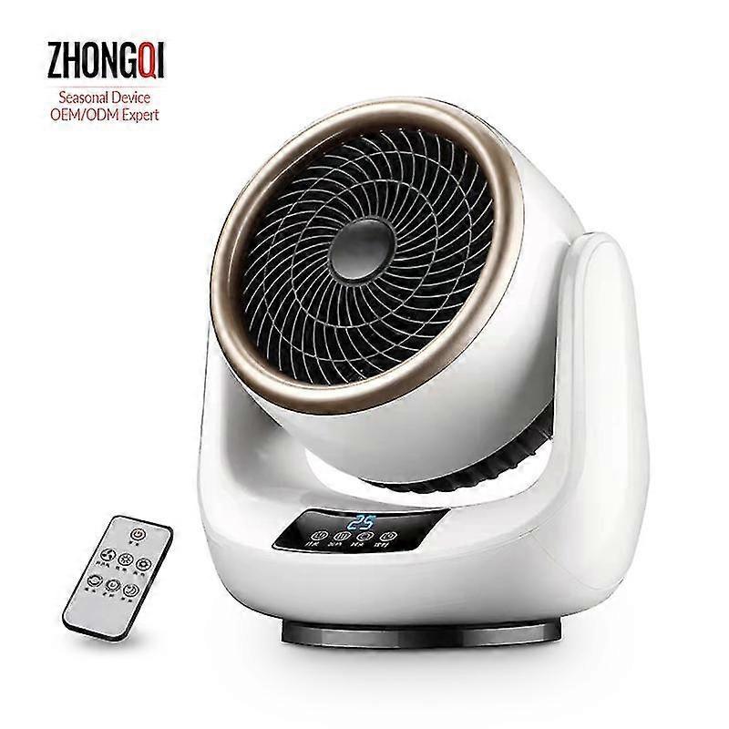 2 In 1 Warmer Portable Ceramic Electric Cooler Mini Space Heater Desktop Fan Heater With Thermostat
