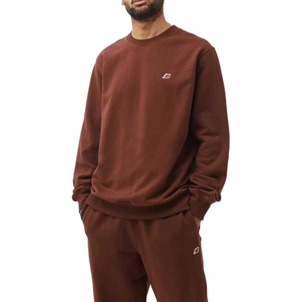 New Balance MADE in USA Core Crewneck Sweatshirt Asia Sizing 'Rich Oak' Men's MT21541-ROK