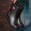 Модные уличные женские резиновые сапоги, широко используемые нескользящие водонепроницаемые сапоги до середины голени