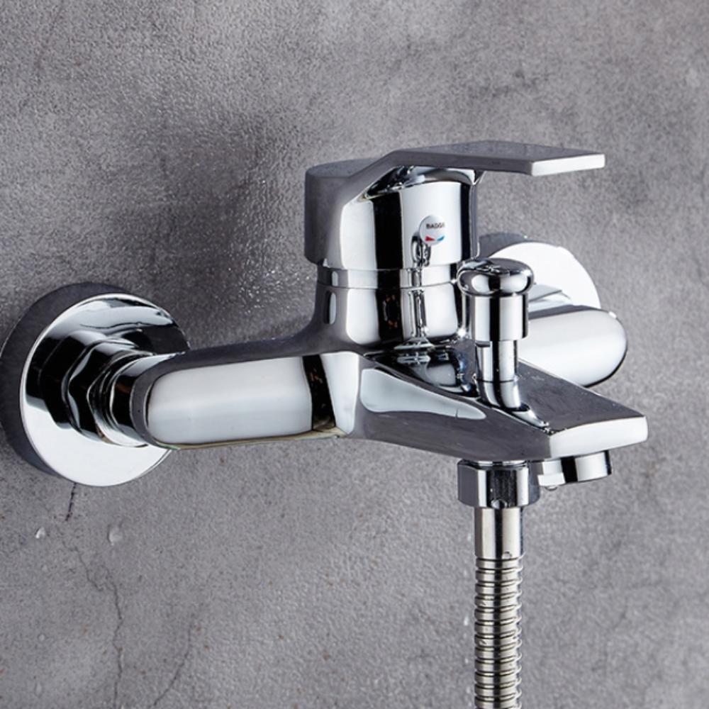 Винтажный смеситель для ванны Медь Цинк Цинковый сплав Тройной смеситель горячей и холодной воды Сотовый аэратор