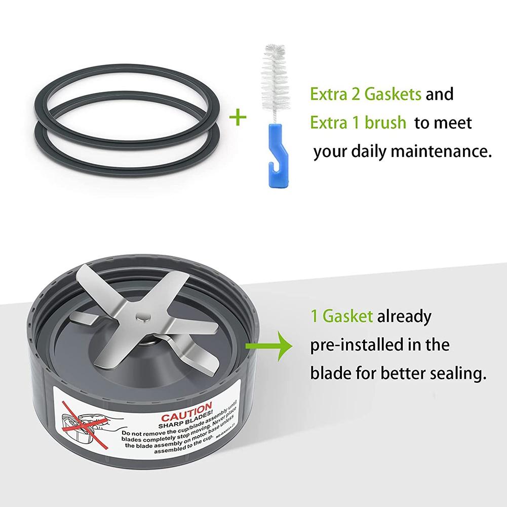 Replacement Parts Fit for Nutribullet 600 Watt 900 Watts Replacement Extractor Blade Blender Cups Accessories