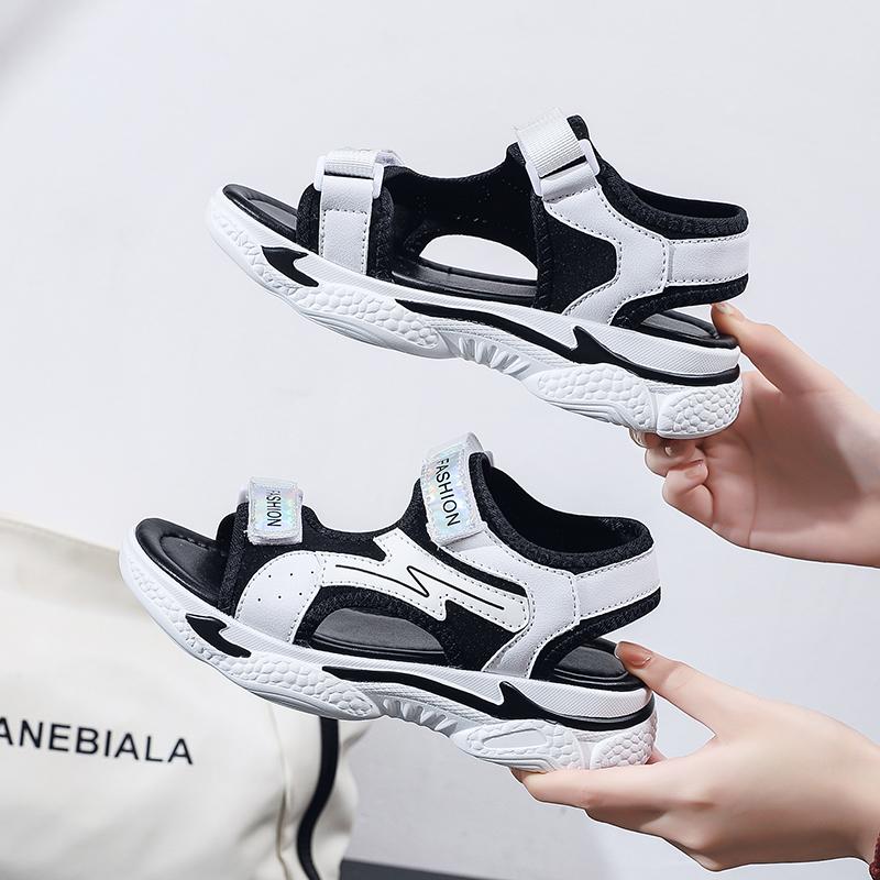 Летняя детская мода легкие сандалии для отдыха на открытом воздухе на толстой подошве пляжная обувь тапочки женская обувь обувь для девочек