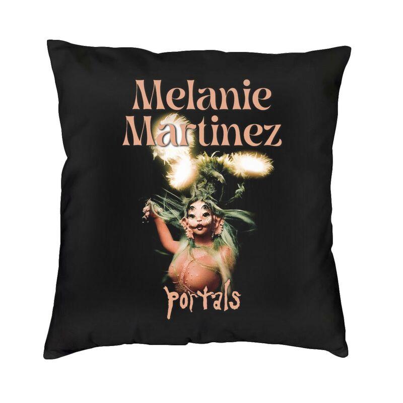 Чехол на подушку с изображением певицы Melanie Martinez 40x40 Декоративная печать Темная волна Музыкальная наволочка для гостиной Двусторонний