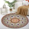 Mandala Circular Geometric Pattern Print round rug, living room, bedroom, playroom carpet, non slip floor mat, gift