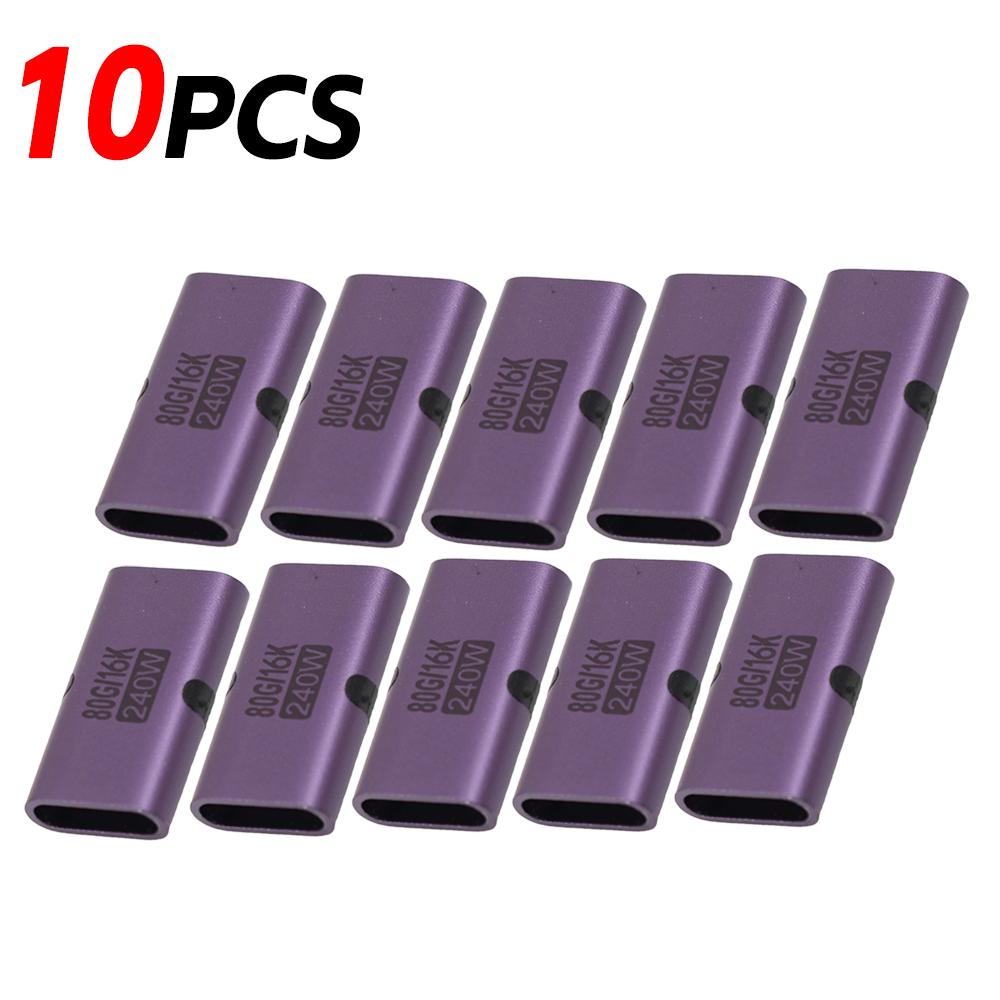 1-10 шт. 240 Вт PD 80 Гбит/с Высокоскоростной USB C female-female Адаптер 16K 60 Гц Видео для MacBook Pro Air IPad Type-C ХАБ Конвертер