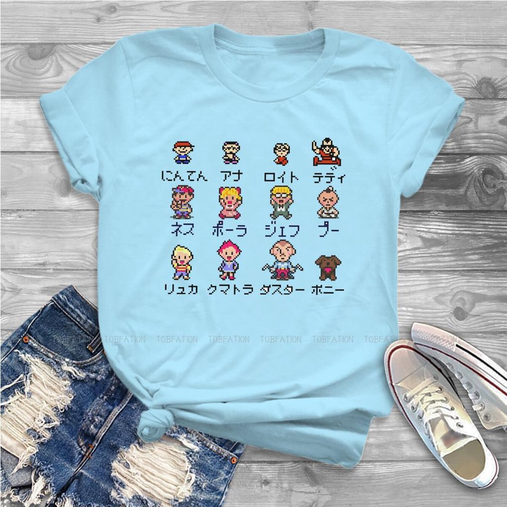 Protagonist Women Clothing Mother Earthbound Game Graphic Print Female Tshirts Vintage Gothic Loose Tops Tee Kawaii Girls