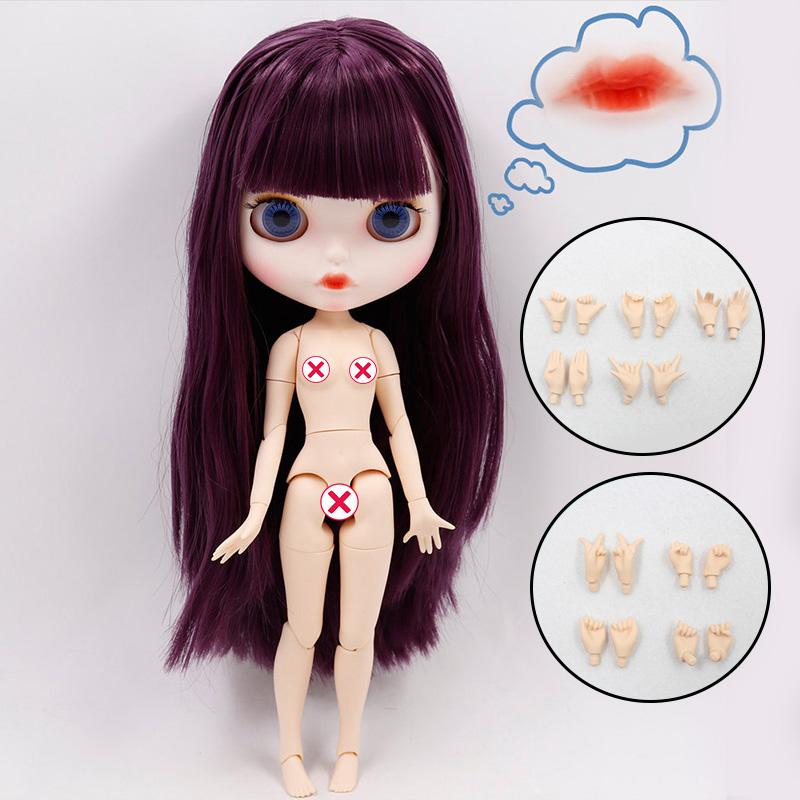 Кукла ICY DBS Blyth Нет. 4 изогнутые губы, матовое лицо на заказ с бровями, тело 1/6 bjd, аниме