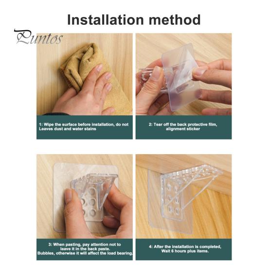 4 шт. самоклеящаяся опора для полки, свободные колышки для полки, прочные несущие, простая установка, поддержка полки для книжной полки