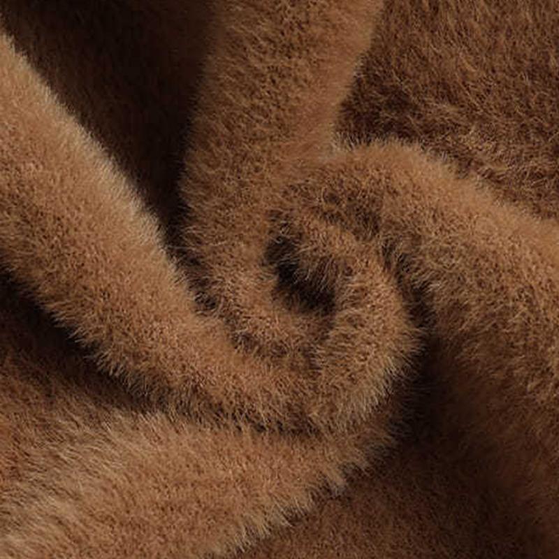 Зимний свитер с высоким воротником, женский элегантный толстый теплый женский вязаный пуловер, свободный базовый трикотаж, джемпер