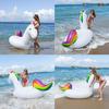 Inflatable Rainbow Unicorn Water Float Ride-on Swimming Pool Lounger Beach Raft