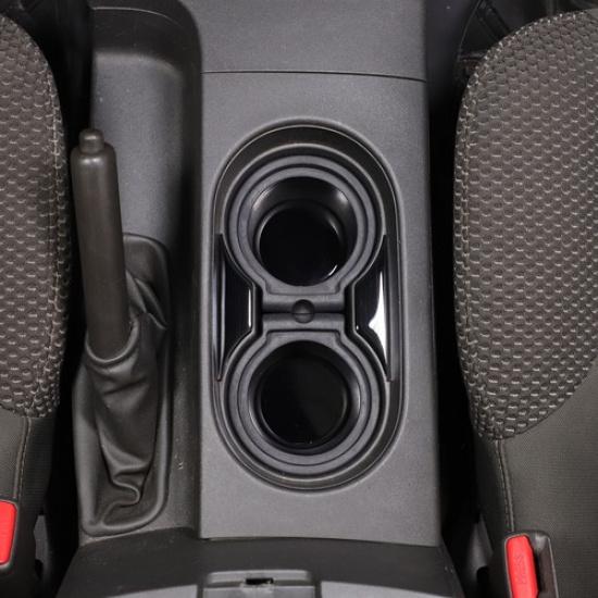 Glossy Piano Black Center water cup slot sticker Trim For Nissan Frontier 05-21