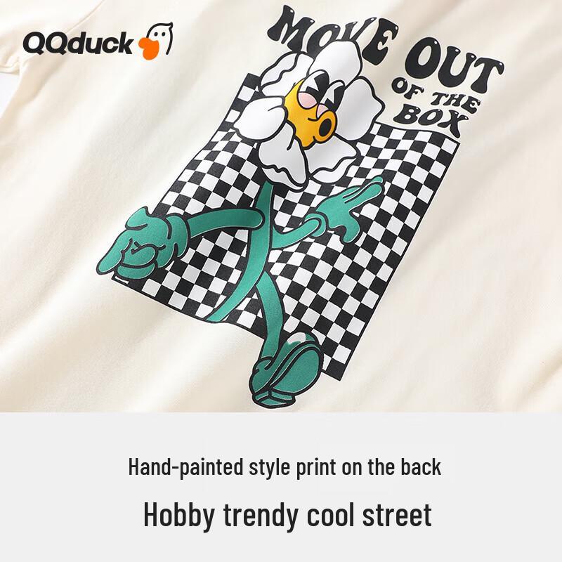 QQ DUCK Детский комплект из шорт с коротким рукавом и цветочным принтом