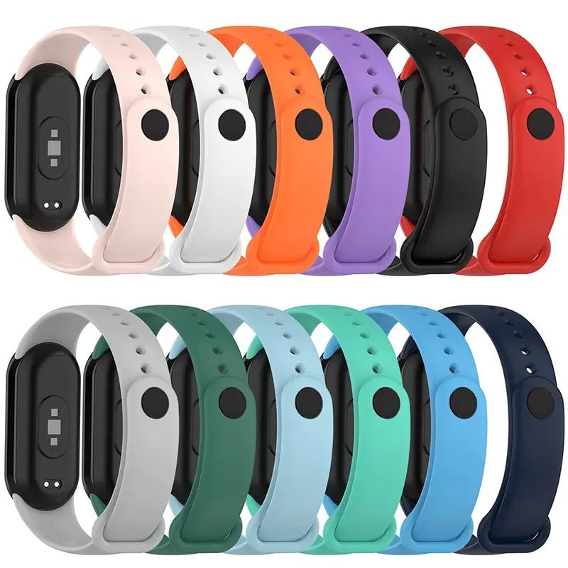 Silicone Strap For Mi Band 8 9 Xiaomi 8 NFC Bracelet Sport Belt Replacement Smartwatch Bracelet Watchband Xiaomi Mi Band 8 Strap