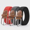 Unisex Korean Canvas Elastic Belt: Casual, Woven, No-Punching, Perfect for Students