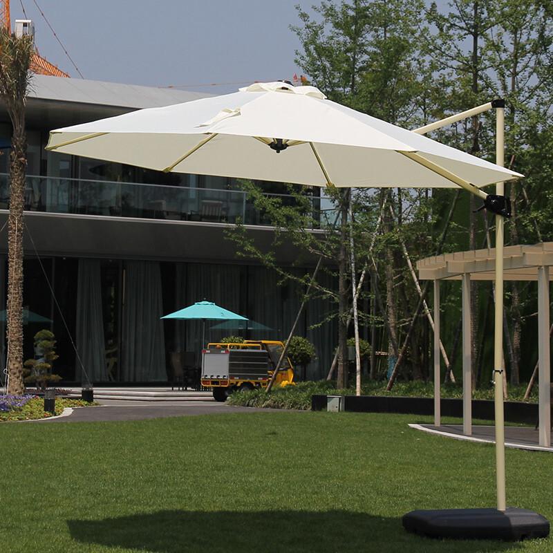 Outdoor Patio Roman Sunshade Umbrella with Base