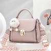 Solid Pu Color Single Shoulder Crossbody Bag With Zipper Women Compartments