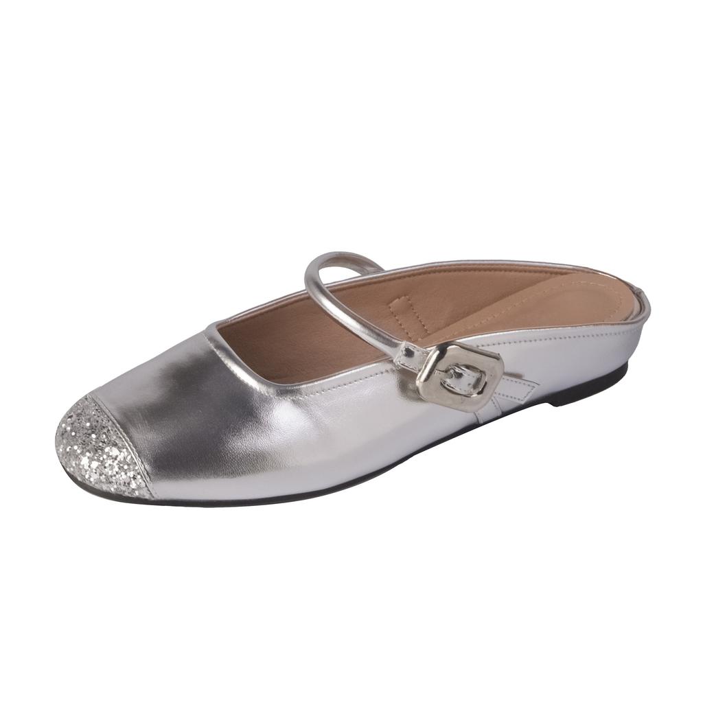 Женская обувь лето женская 2025 новая мода сумка голова полушлепки одинарная обувь женская сексуальная универсальная женская обувь мягкая подошва не устает