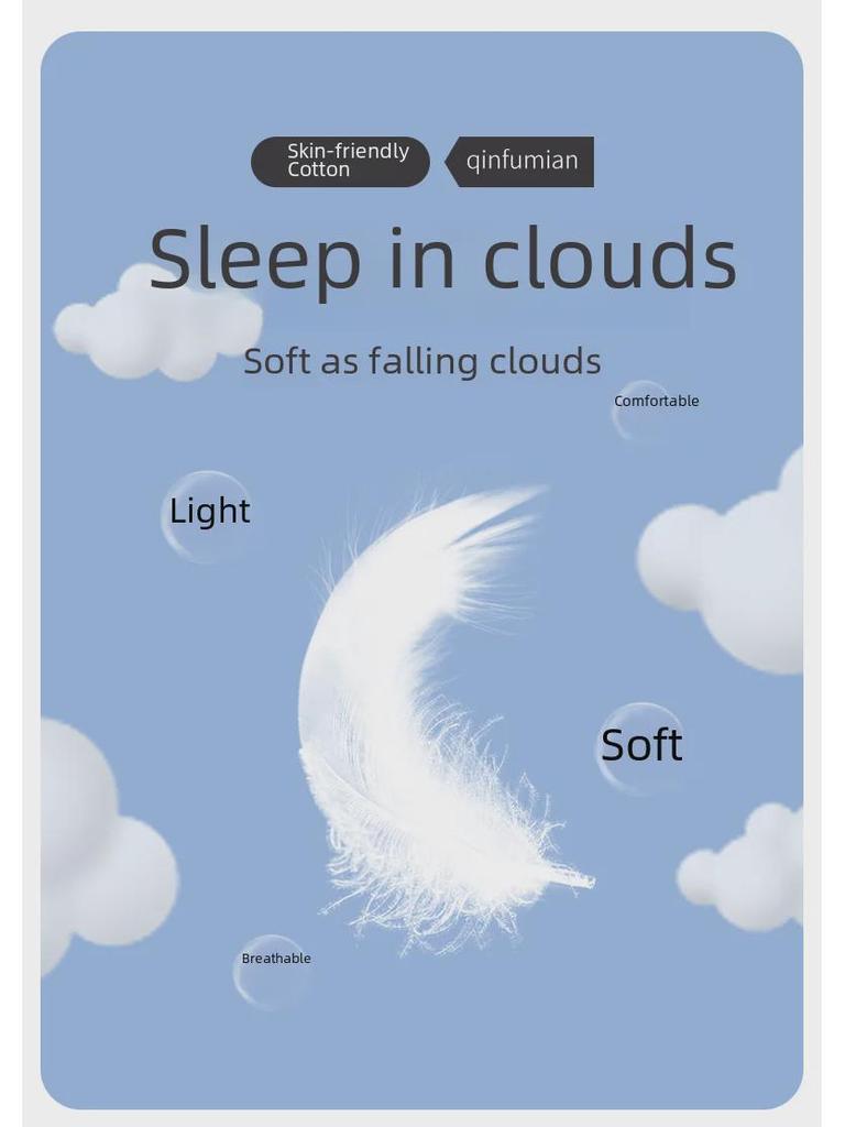 Пижамные комплекты Cross-border Summer Cloud Cotton Cartoon для девочек — топы с короткими рукавами и шорты для детей среднего и старшего возраста.