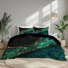 Comforter Green Blue Gold Marble Hd Digital Printing Bedding Set Soft Comfortable For Bedroom Guest Room