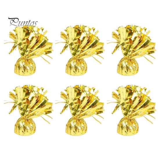 6 шт. грузила для воздушных шаров, анти-плавающие воздушные шары, гравитационные блоки, фольгированные, в бумажной упаковке, долговечные, многоразовые, изысканные, для свадебной вечеринки, выпускного вечера, фиксация воздушных шаров