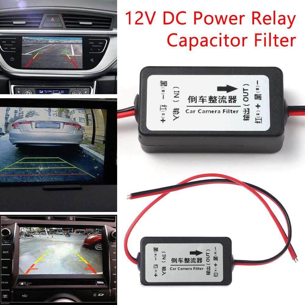 Connector Monitor Screen Backup Camera Rectifier Filter Relay Capacitor 12V DC Power