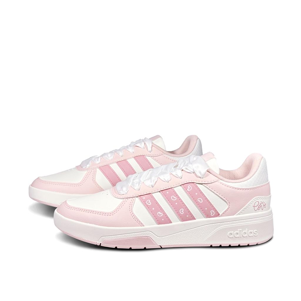 Adidas COURTBEAT Escape Heartbeat Low top Skateboard Shoes Unisex Pink White KI6785(Team-814)-Random packaging bags