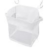 Bath Toy Holder Organizer Quick Dry Mesh Bathtub Toy Storage Organizer Wall Mounted Strong Load Capacity White 27x31cm