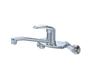 SANEI Sanei Faucet Single Lever Mixer Tap for Wall Upward (formerly Manufacturing) Kitchens, Mounted, Faucet, Spacious, All-Plated, CK2710-13