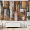 Wooden Tapestry, Rustic Wood Panels Texture Wall Tapestry Vintage Wooden Board Wall Hanging for Living Room Bedroom Dorm Decor