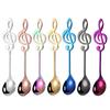 10pcs 304 Stainless Steel Musical Notes Coffee Spoon Stirring Cup Spoon Music Stick Ice Cream Gift Spoon4