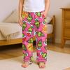 Fashionable Children's Versatile Print Pocket Casual Pants