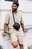 Men's Shoulder Bag Made Of Natural Leather - Rovicky