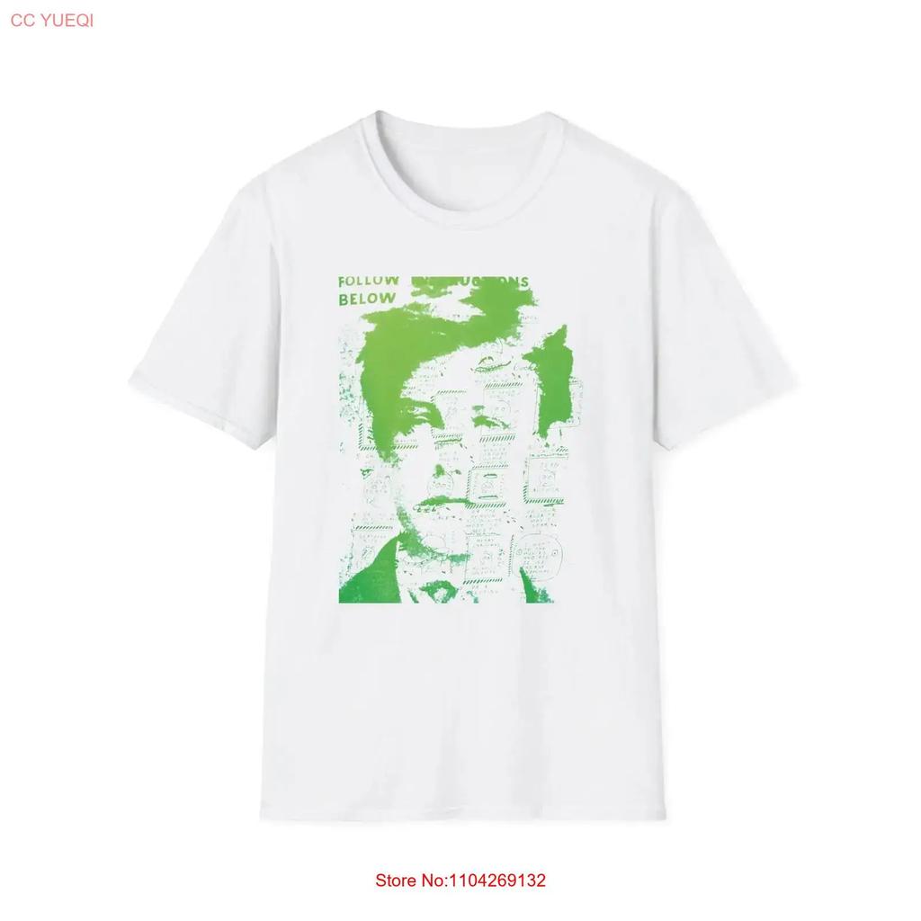 Ray Johnson Arthur Rimbaud Art In Green T Shirt Vintage Top For Everyday Wear Designer Clothes Homme Streetwear