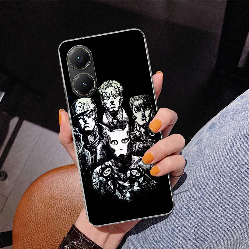 JoJo Kira Yoshikage Killer Queen Phone Case For Xiaomi Poco X7 X6 X5 Pro F7 Ultra Redmi 15C 15 13C 13 12C 12 10 10A 10C 9 9A 9C
