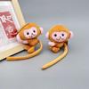 Plush Toy Doll Monkey Keychain Cartoon Backpack Pendant Trendy Bag Accessories  Gift for Children