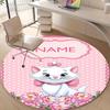 Personalized M-Marie Round Chair Office Rug - Perfect for Mat, Office Chair & More - Ideal Gift for Birthdays and Holidays