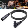 90 Degree XLR Female To Straight XLR Male 3-Pin Mic Connector 0.3/1/1.8M Elbow XLR Female To Straight XLR Male Audio CableGood product