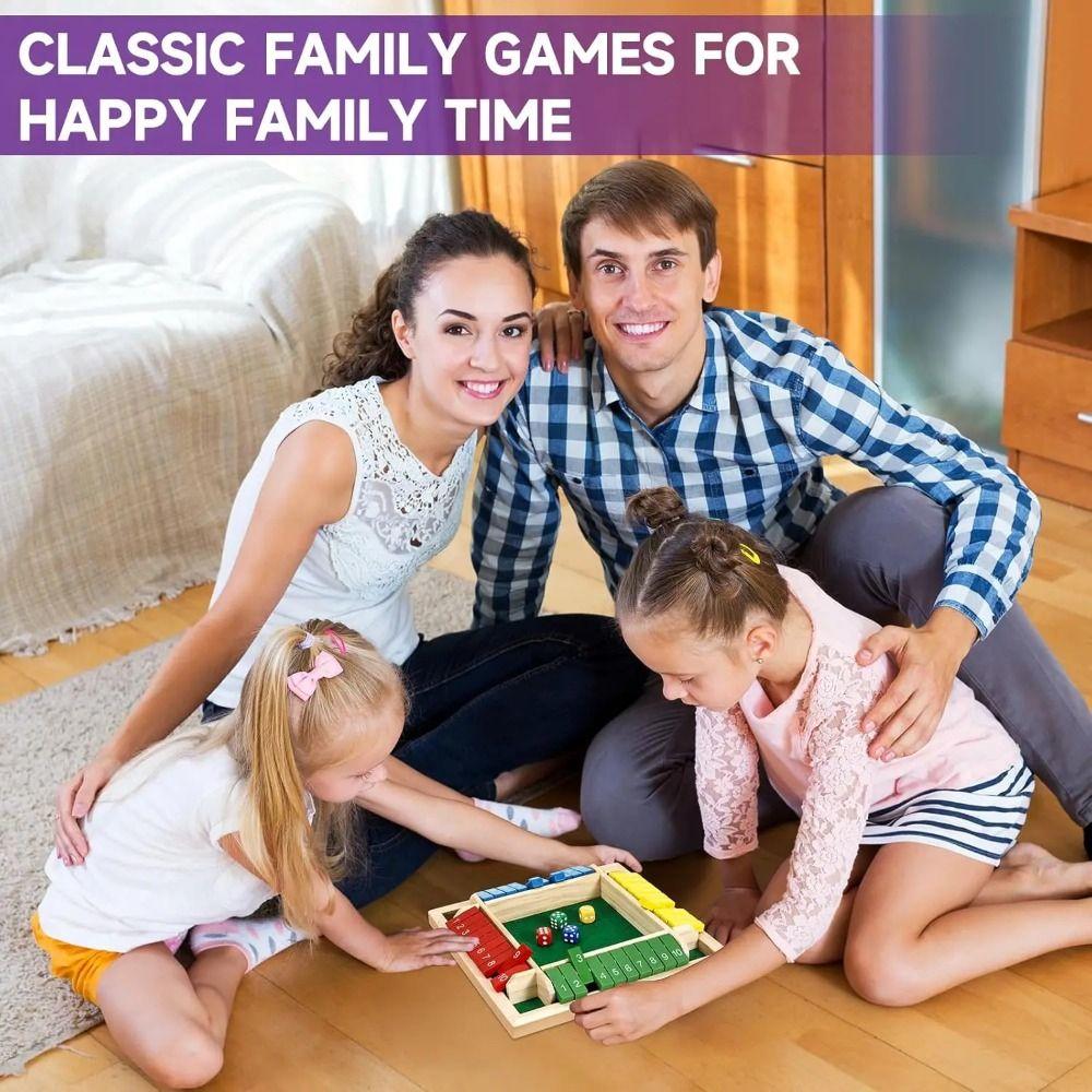 Developing Intelligent Table Board Game Toy Four-Sided Flip Card Game Family Party