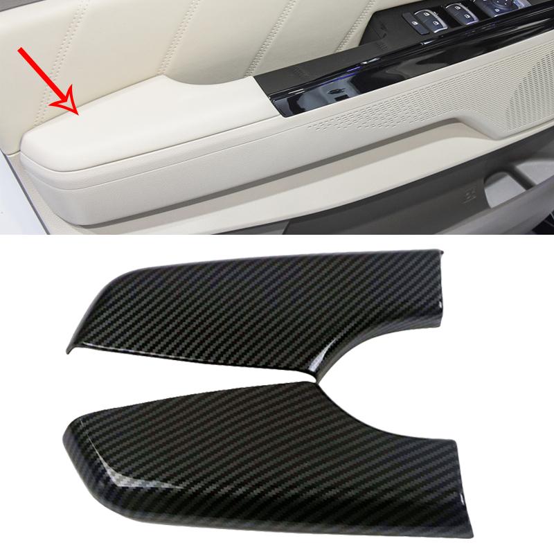 Накладка панели переключения передач на центральной консоли из АБС-пластика из углеродного волокна для Kia Carnival 2022 - крышка рамы переключения передач средней консоли