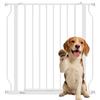 Extra Wide Dog Gate With Door Pressure For Doorways Hallways Staircases White