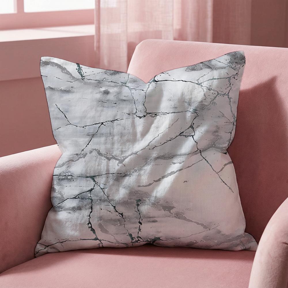 Ink Wash Texture Cushion Cover MultiScene Pillow Cover for Home Car Reversible Soft Durable for Daily Use