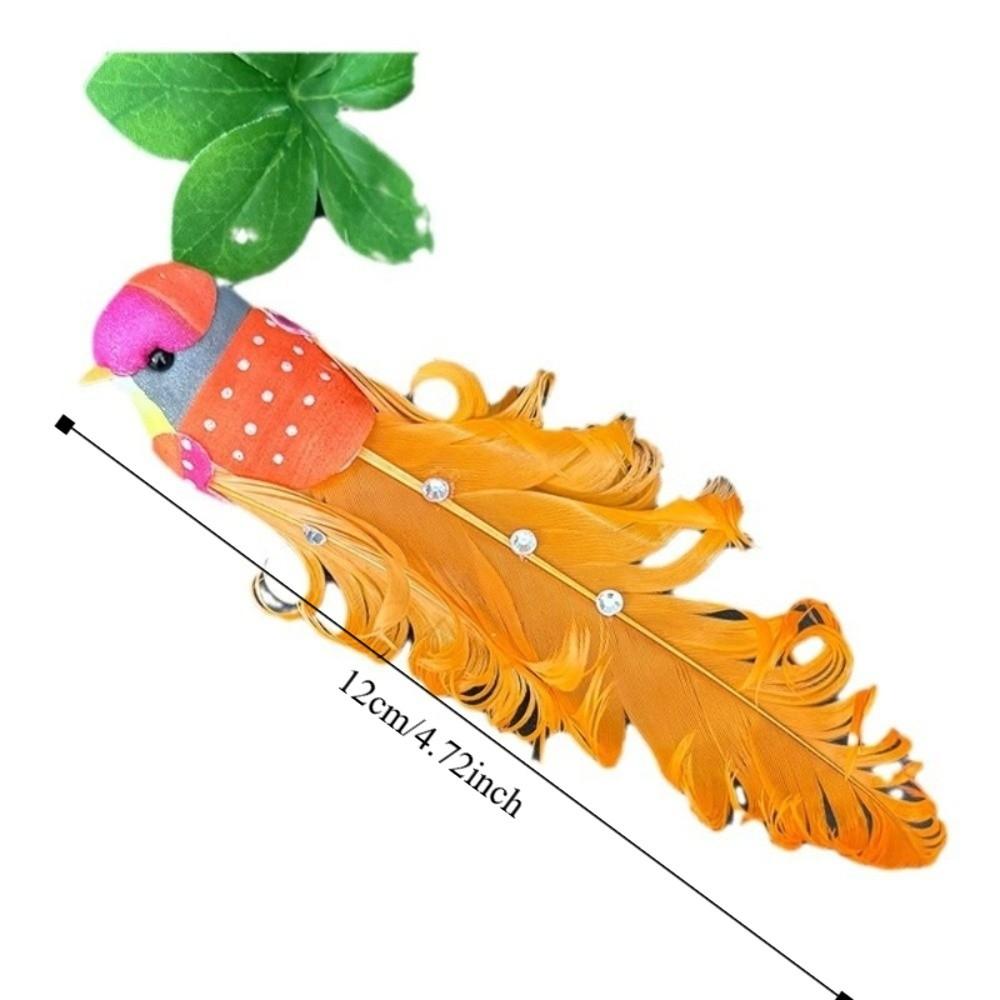 6pcs Photography Props Artificial Foam Feathers Birds For Wedding Festival Home