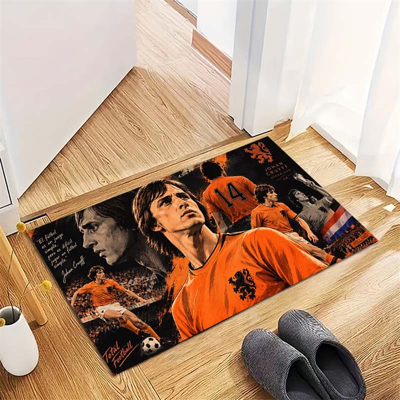 Diego Maradona Football Legend Argentina Portrait Print Area Rug Non Slip Floor Mat Soccer Fan Home Decor Gift