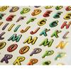 63 Stickers - Multicolored Alphabet - Glossy - 1.8 Cm