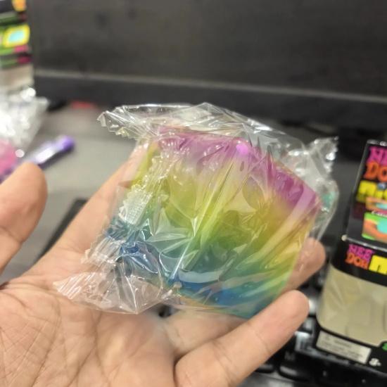 Schylling NeeDoh Rainbow Cube Squishy Blind Box Toy CubeStress Relief Fingertip Release Toy Sensory Stress Reliever Toy