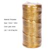 1 рулон упаковочного шнура. Стильная полиэфирная полая надежная веревка широкого применения для поделок.