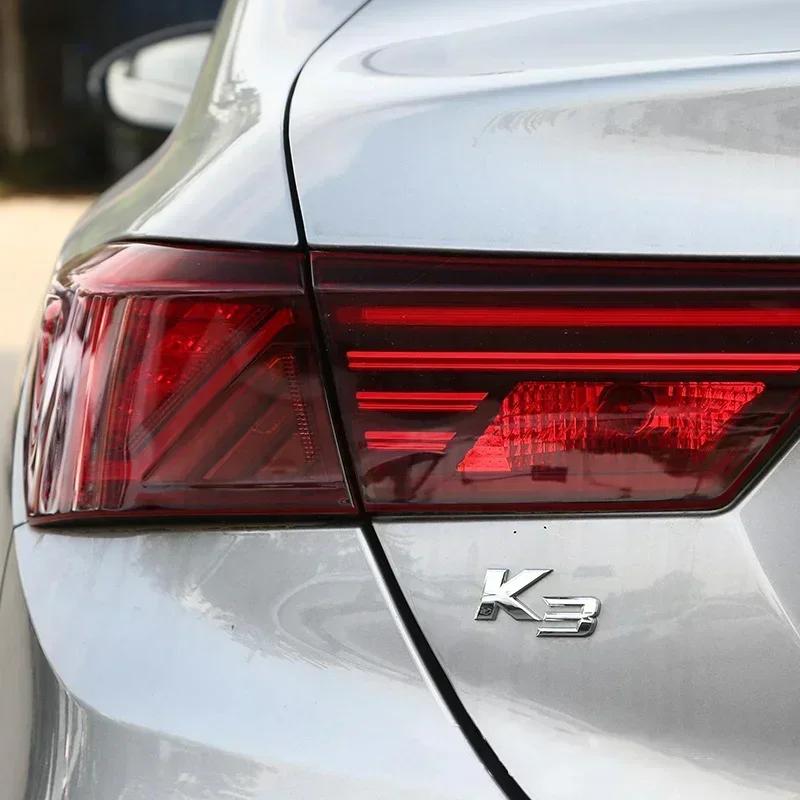 BBDO3 3D Metal Chrome Black K2 K3 K4 K5 KX7 Letters Logo Rear Boot Trunk Emblem Badge Sticker for Kia Car Styling Accessories