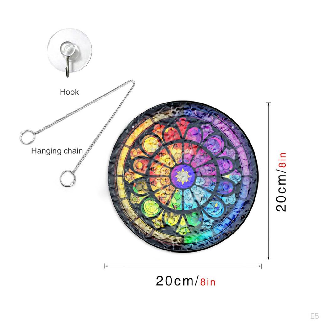 Colorful Acrylic Ornament for Hanging On Stained Glass Windows Indoor Bedroom
