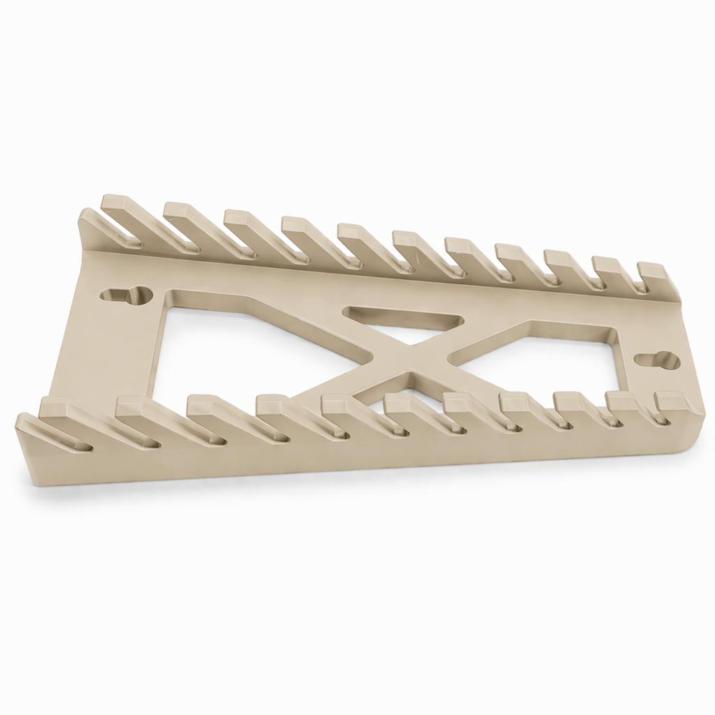 Beige workshop holder for open-end and ring wrenches