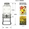 Living Glass Jug Keeper Drink Server 3.0L with Stand